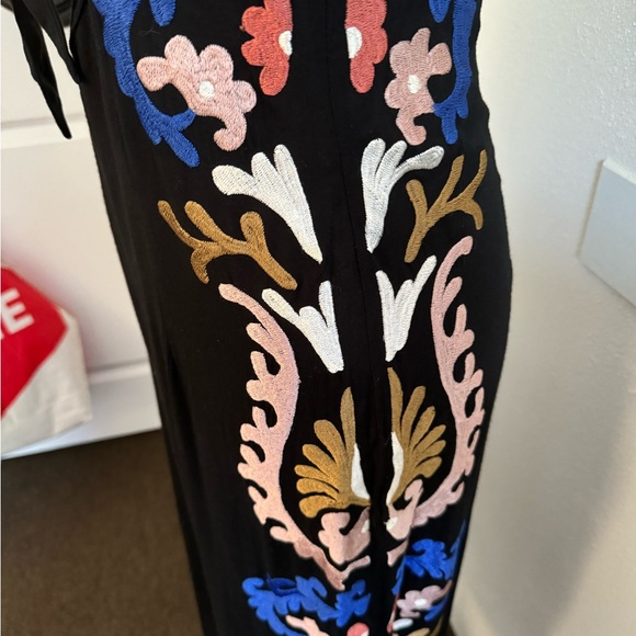 Cleobella Edenia Embroidered Midi Tied Front Dress- Small - Picture 4 of 10